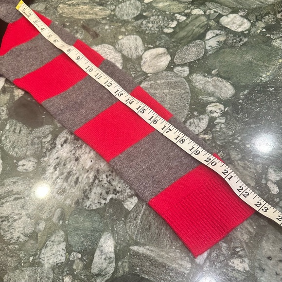 Zadig & Voltaire 💯 Cashmere Stripe Crew Sweater Colors Red Black Gray Si… - Picture 10 of 12